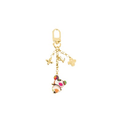 LOUIS VUITTON MURAKAM LV X TM MONOGRAM SUPERFLAT PANDA KEYCHAIN 396251